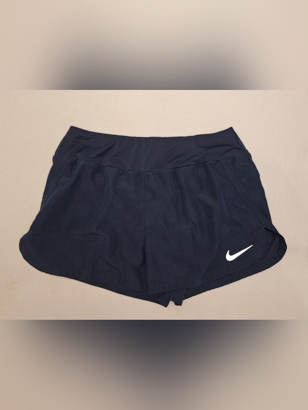 Nike Women’s Crew Prefforated Navy Running 3" Lined Shorts M